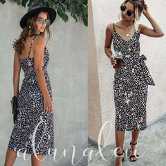 Lightweight Colorful Fall Wrap Midi Dress - Primrose Signature Boutique