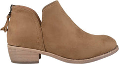 Livvy Ankle Bootie Taupe Faux Suede - Primrose Signature Boutique