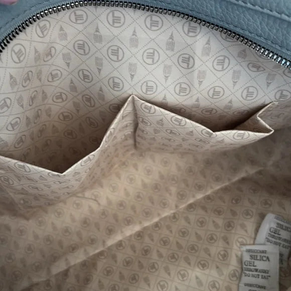 London Fog Baby Blue Extra Large 100th Anniversary Tote - Primrose Signature Boutique