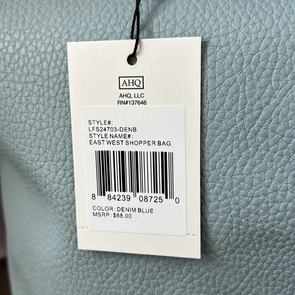 London Fog Baby Blue Extra Large 100th Anniversary Tote-zoom-