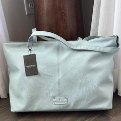 London Fog Baby Blue Extra Large 100th Anniversary Tote - Primrose Signature Boutique