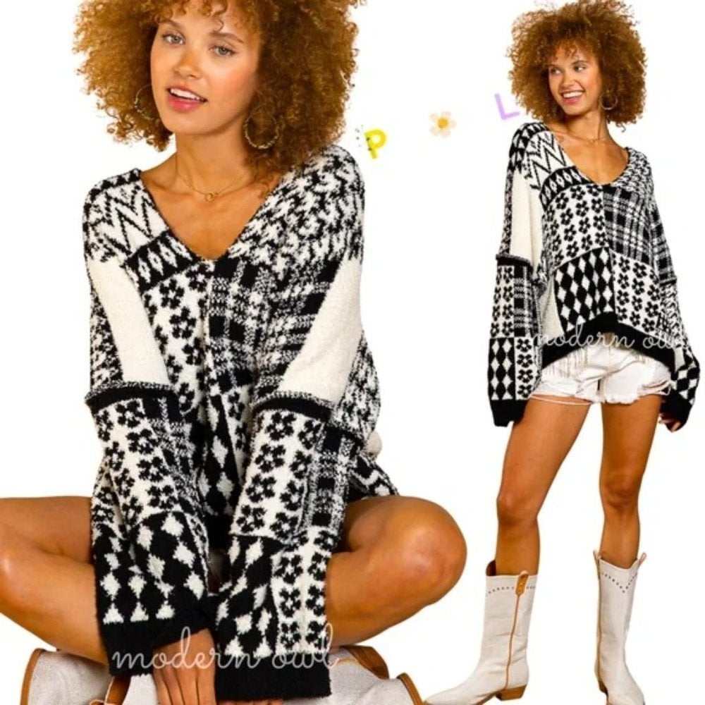Long Sleeve Berber Sweater - Primrose Signature Boutique