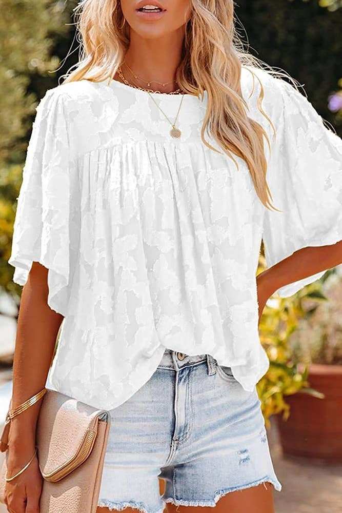 Loose Short Sleeve top - Primrose Signature Boutique