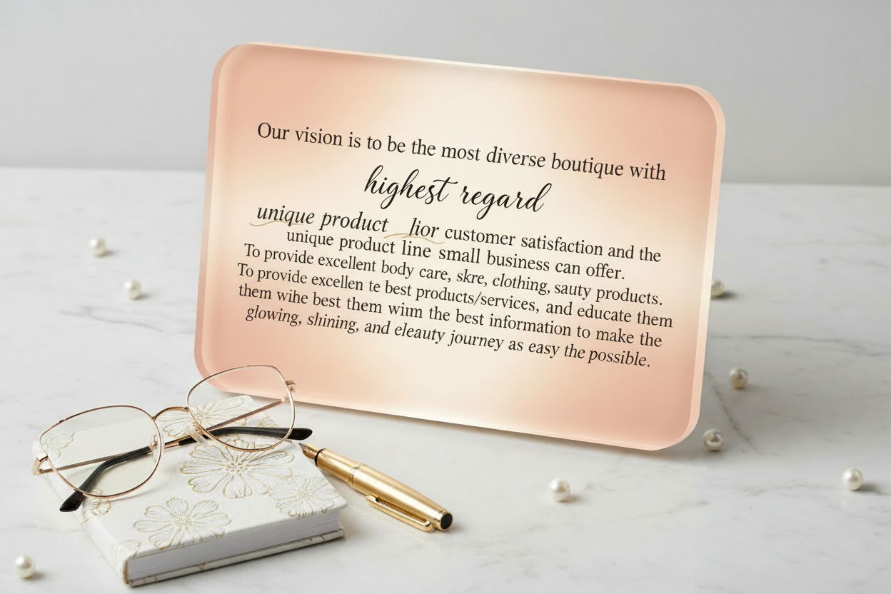 Make the plaque a bit larger