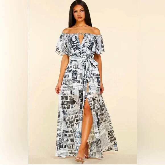 Maxi Dress Off Shoulder-zoom-1