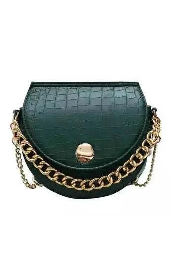 Mini Gold Chain Round Bottom Crossbody - Primrose Signature Boutique