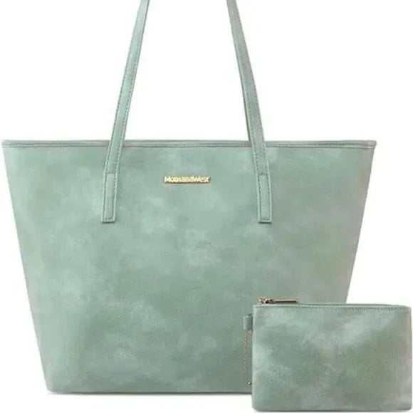 Mint Green Women's Shoulder Tote Bag - Primrose Signature Boutique