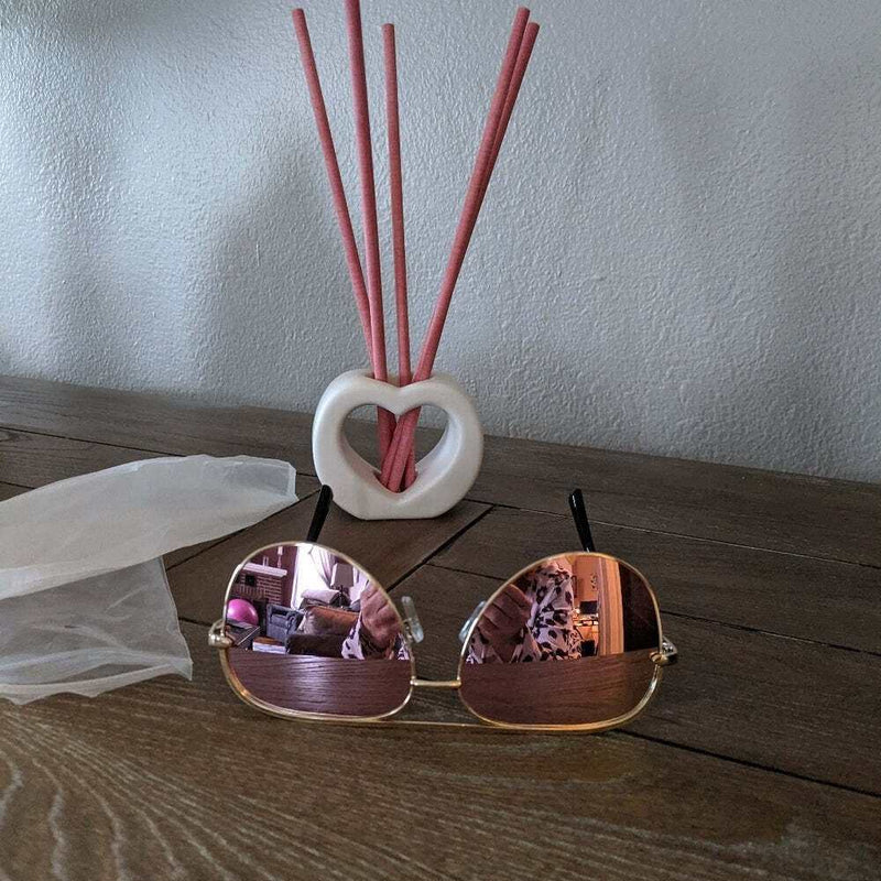 Verspiegelte Sonnenbrille in Rosa-zoom-