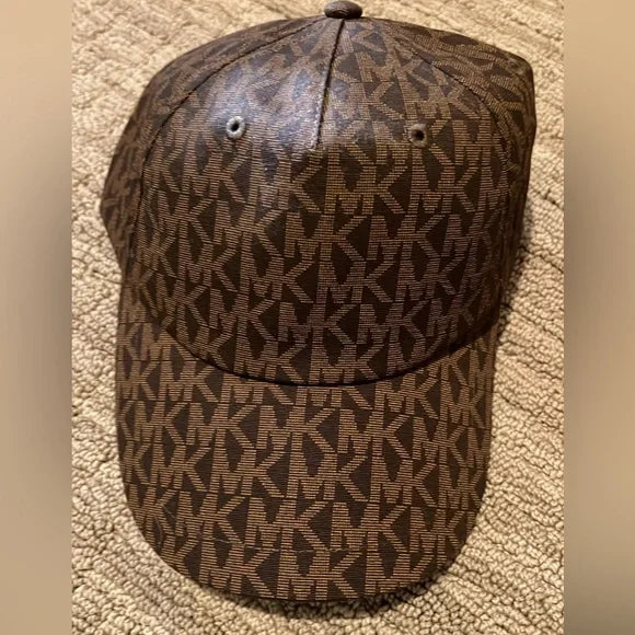 MK Brown Monogram Cap-zoom-