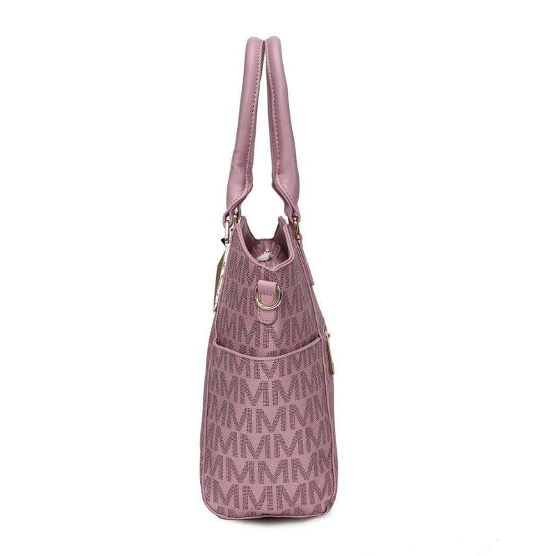 MKF Collection - Devorah Signature Printed Vegan Leather Tote Bag by Mia K-zoom-