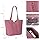 Montana West Coral Tote Bag for Women Top Handle Satchel Purse-zoom-3