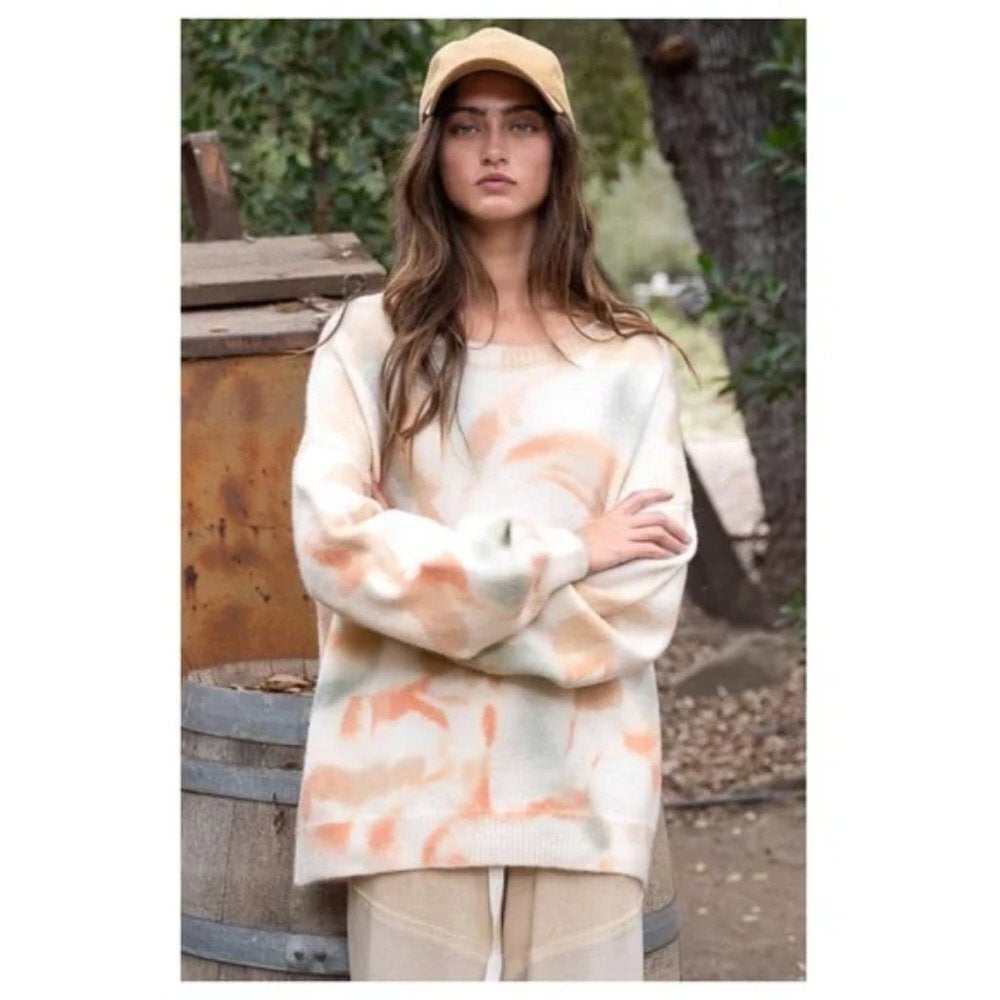 Multi - Color Oversized Sweater - Primrose Signature Boutique