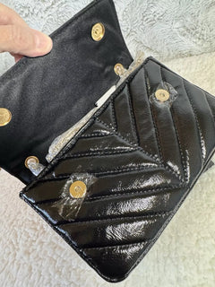 Nicole Mitchell Shimmering Quilted Black Crossbody Bag - Primrose Signature Boutique