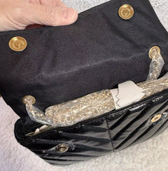 Nicole Mitchell Shimmering Quilted Black Crossbody Bag - Primrose Signature Boutique