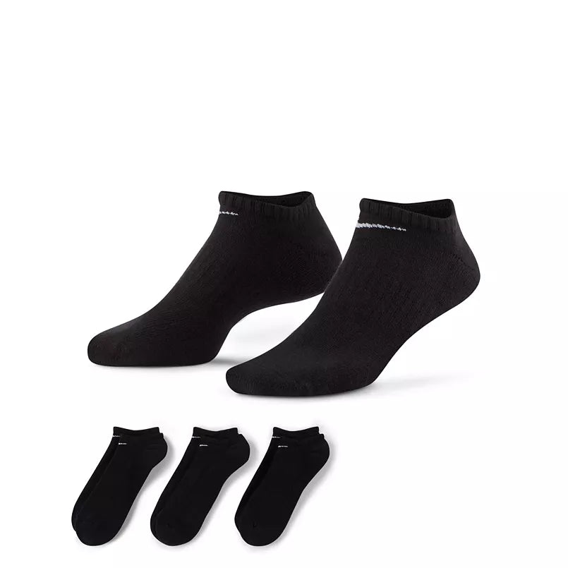Men's Nike 3-pack Everyday Cushion No-Show Socks Black-zoom-1