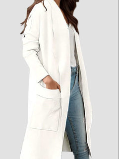 Open Front Dropped Shoulder Outerwear - Primrose Signature Boutique