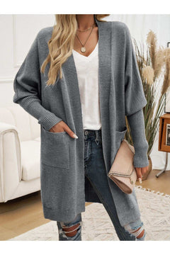 Open Front Long Sleeve Cardigan - Primrose Signature Boutique