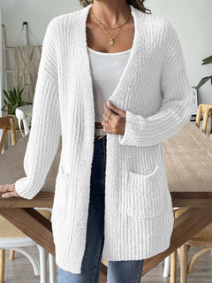 Open Front Long Sleeve Cardigan - Primrose Signature Boutique
