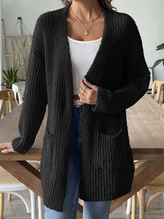 Open Front Long Sleeve Cardigan - Primrose Signature Boutique