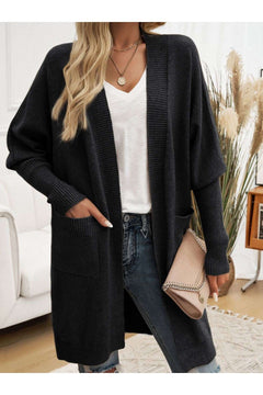 Open Front Long Sleeve Cardigan - Primrose Signature Boutique