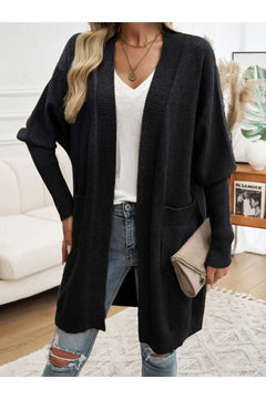 Open Front Long Sleeve Cardigan - Primrose Signature Boutique