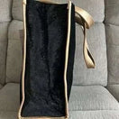 Switch Parfums Weekender Black Gold Metallic Shoulder Tote Bag - Primrose Signature Boutique 3 image