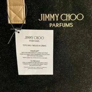 Parfums Weekender Black Gold Metallic Shoulder Tote Bag - Primrose Signature Boutique