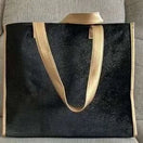 Switch Parfums Weekender Black Gold Metallic Shoulder Tote Bag - Primrose Signature Boutique 4 image