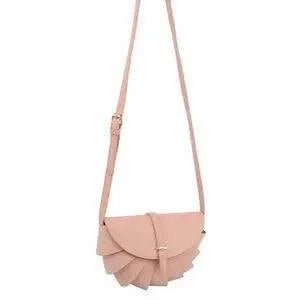 Petal Pink Vegan leather Crossbody-zoom-