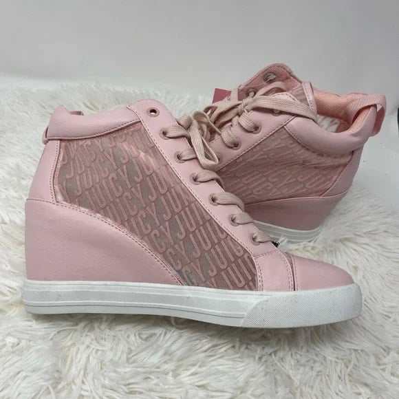 Pink Jorgia Quilted Wedge Sneakers - Primrose Signature Boutique