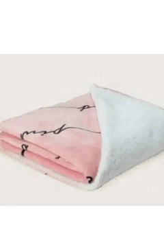 Pink Logo Cozy Plush Sherpa Fleece Blanket Throw 50 x 60 - Primrose Signature Boutique