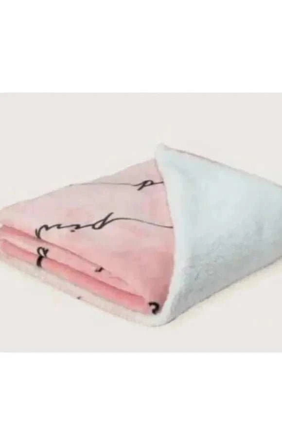 Pink Logo Cozy Plush Sherpa Fleece Blanket Throw 50 x 60 - Primrose Signature Boutique
