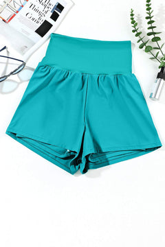 Pocketed High Waist Swim Shorts - Primrose Signature Boutique