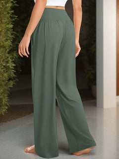 Pocketed High Waist Wide Leg Pants - Primrose Signature Boutique