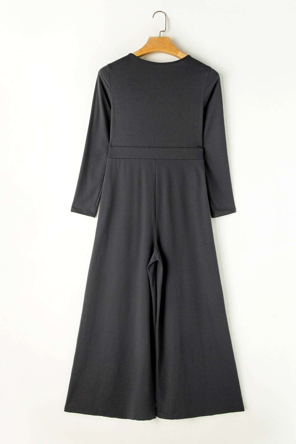 Pocketed Long Sleeve Wide Leg Jumpsuit - Primrose Signature Boutique