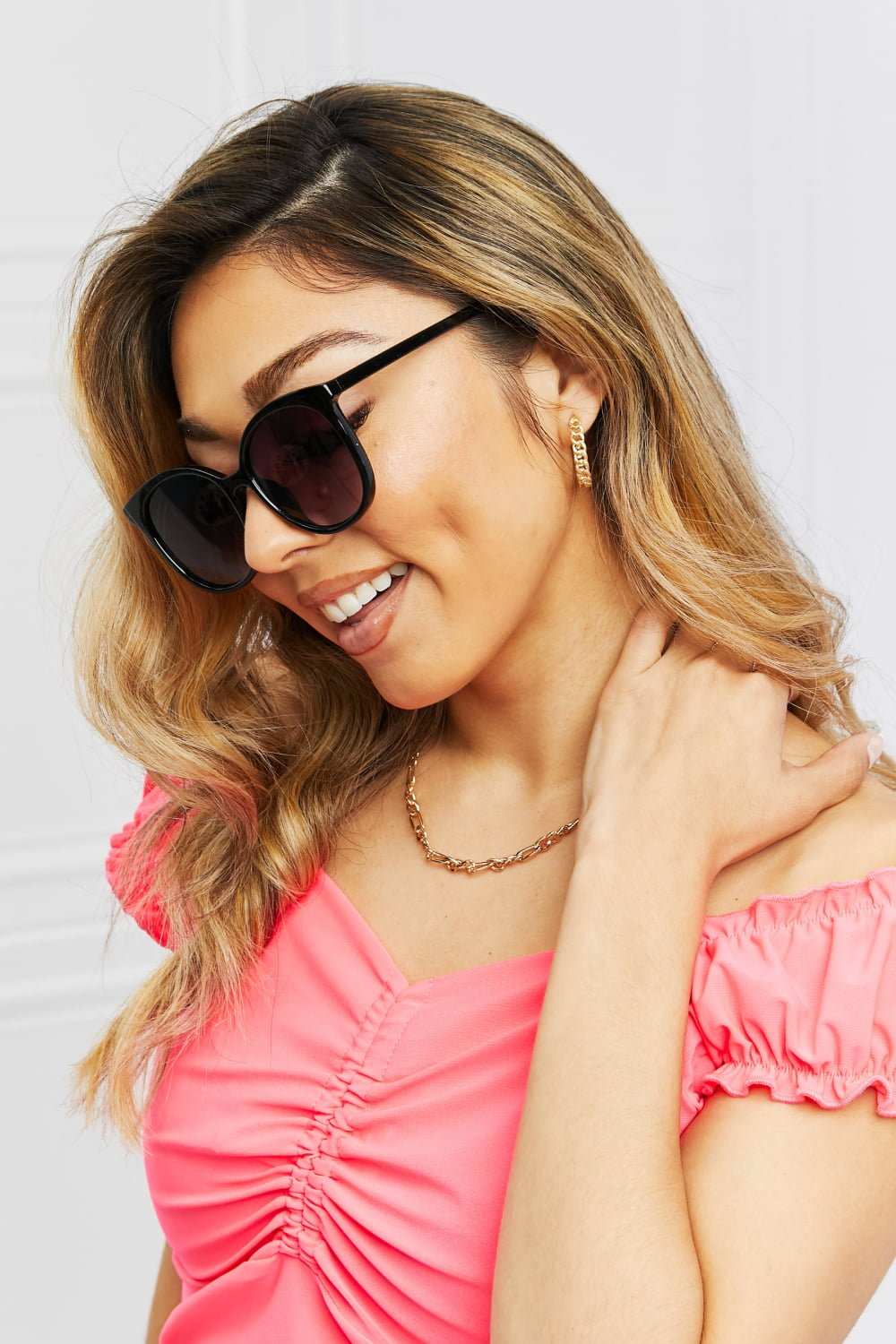 Polycarbonate Frame Full Rim Sunglasses - Primrose Signature Boutique