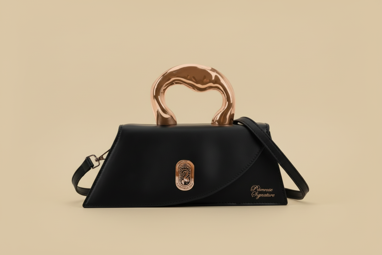 Primrose Vegan Leather Luxury Geometric "The Jai" Crossbody Handbag - Primrose Signature Boutique