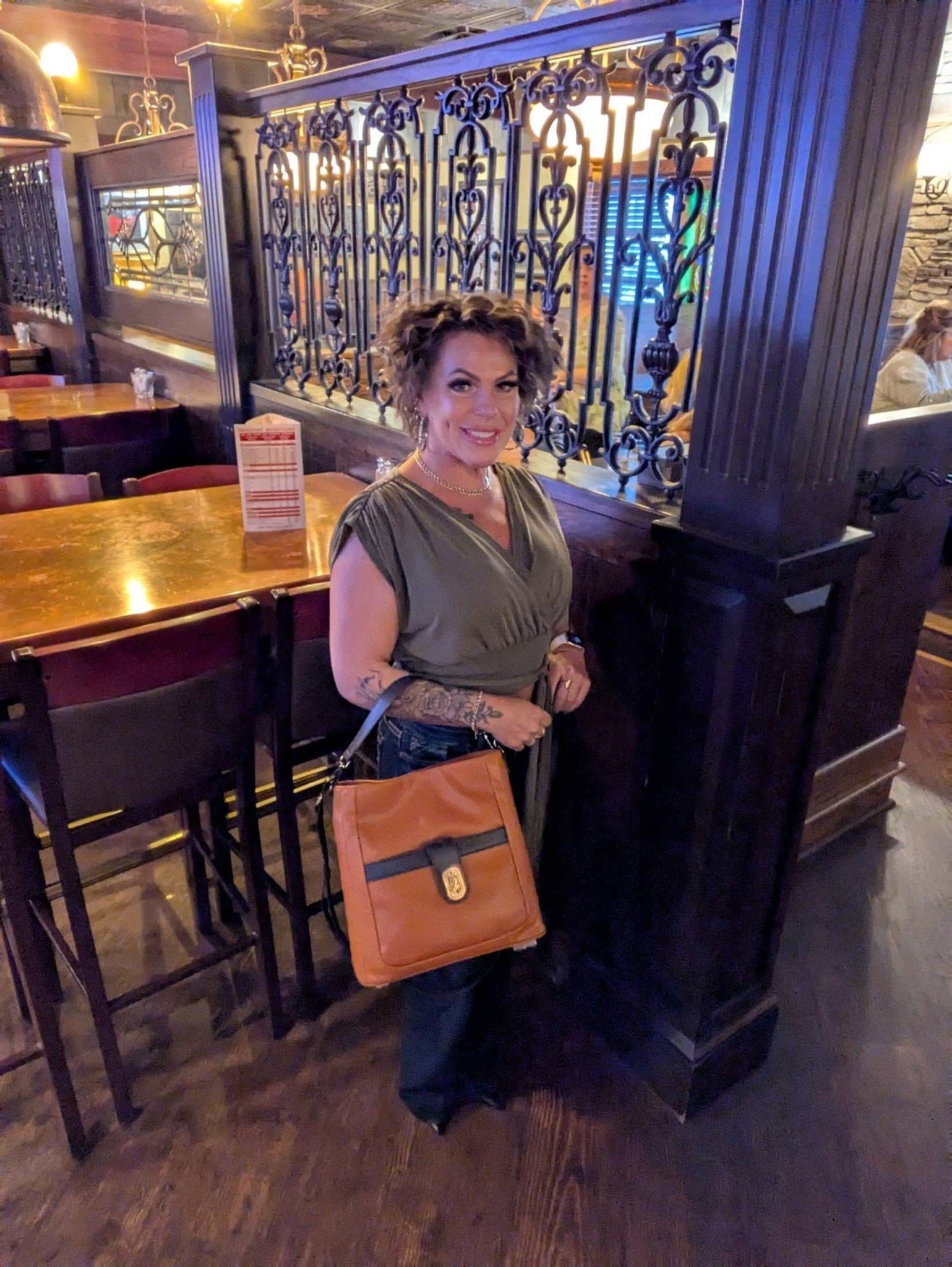 Primrose Vegan Leather "The Bailee: Tote Handbag-zoom-12