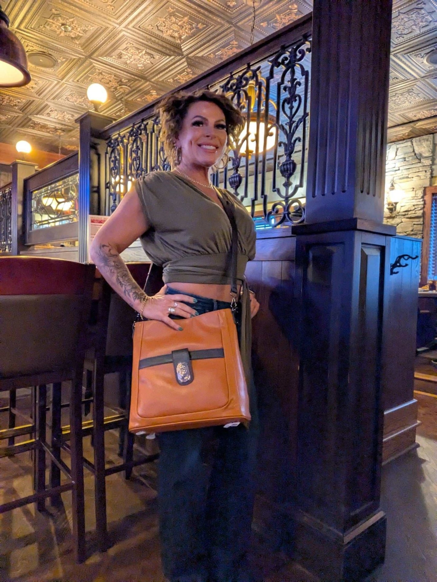 Primrose Vegan Leather "The Bailee: Tote Handbag - Primrose Signature Boutique