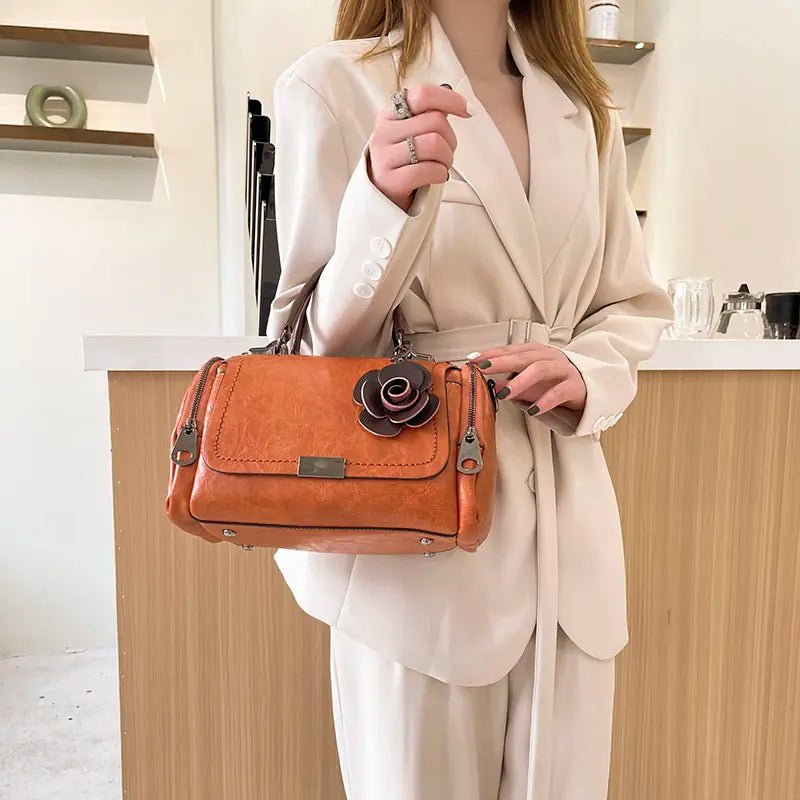 Primrose Vegan "Sara Satchel" Unique Luxury Designer Satchel Handbag - Primrose Signature Boutique