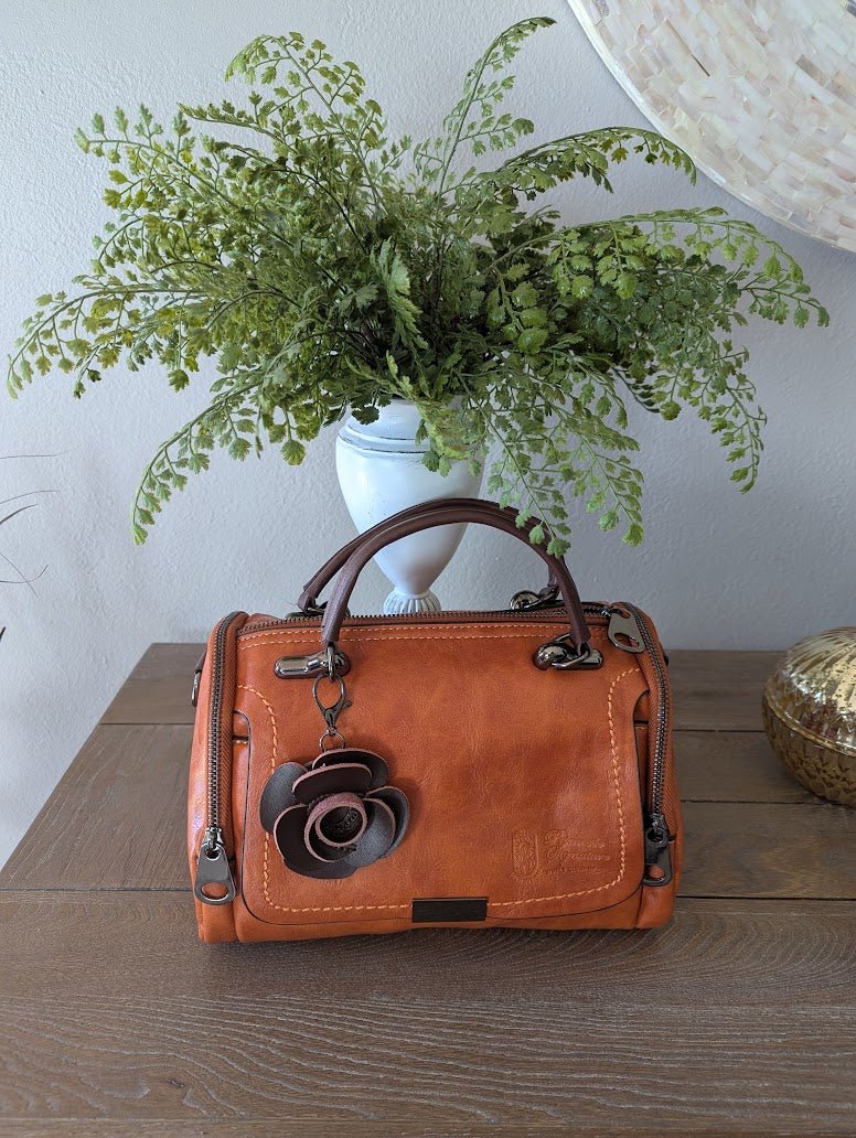 Primrose Vegan "Sara Satchel" Unique Luxury Designer Satchel Handbag - Primrose Signature Boutique