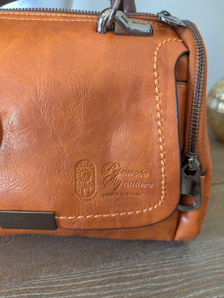 Primrose Vegan "Sara Satchel" Unique Luxury Designer Satchel Handbag-zoom-