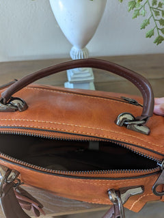 Primrose Vegan "Sara Satchel" Unique Luxury Designer Satchel Handbag - Primrose Signature Boutique