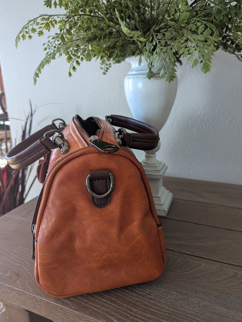 Primrose Vegan "Sara Satchel" Unique Luxury Designer Satchel Handbag-zoom-