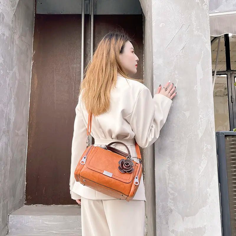 Primrose Vegan "Sara Satchel" Unique Luxury Designer Satchel Handbag - Primrose Signature Boutique