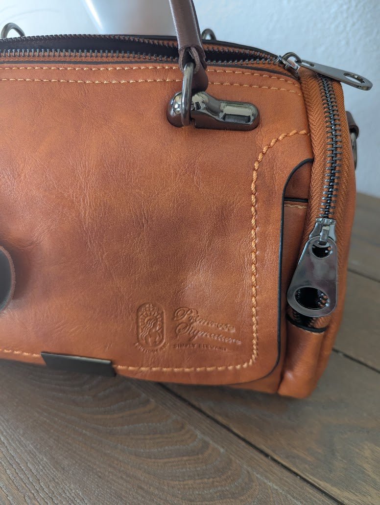 Primrose Vegan "Sara Satchel" Unique Luxury Designer Satchel Handbag-zoom-