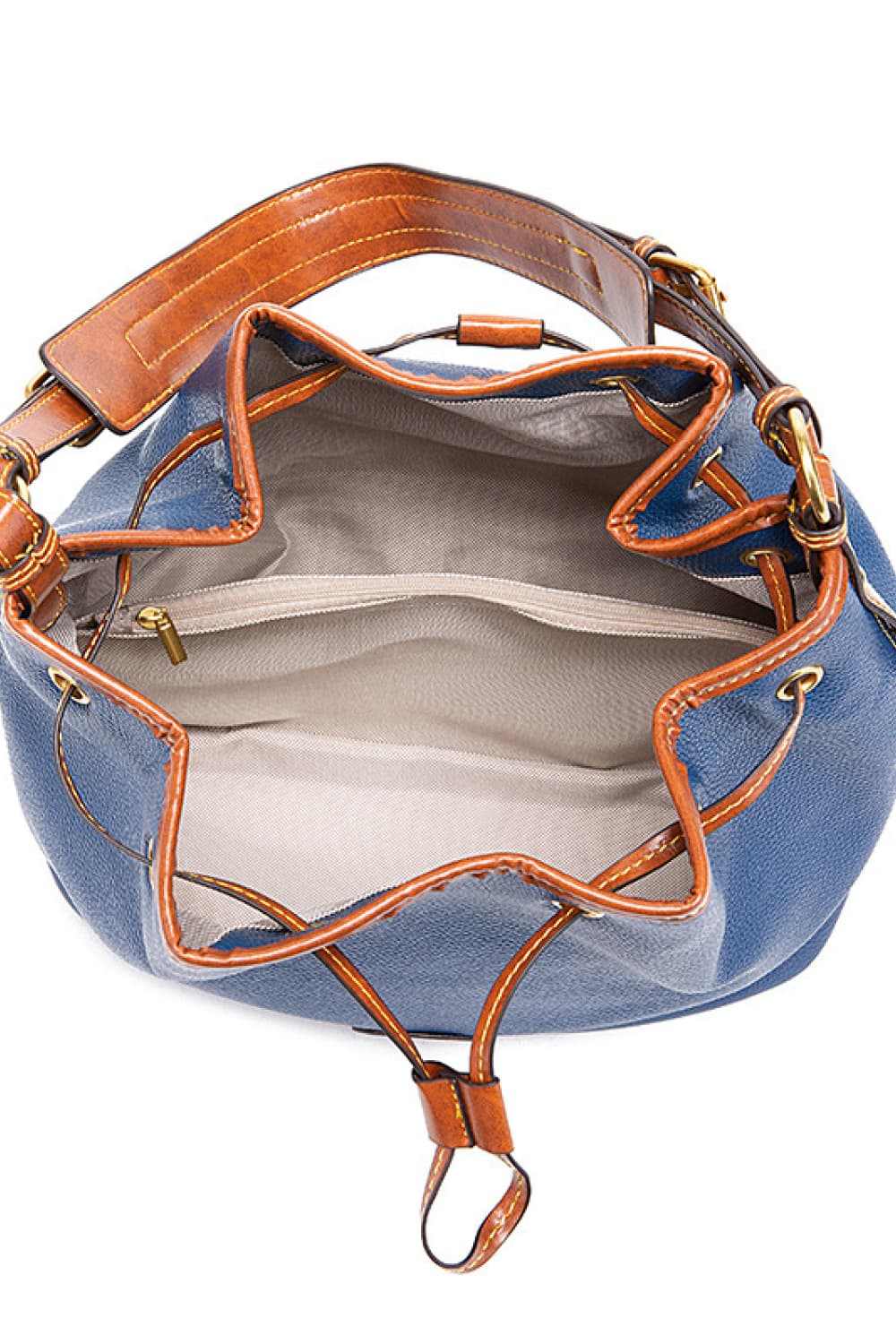 PU Drawstring Bucket Bag - Primrose Signature Boutique