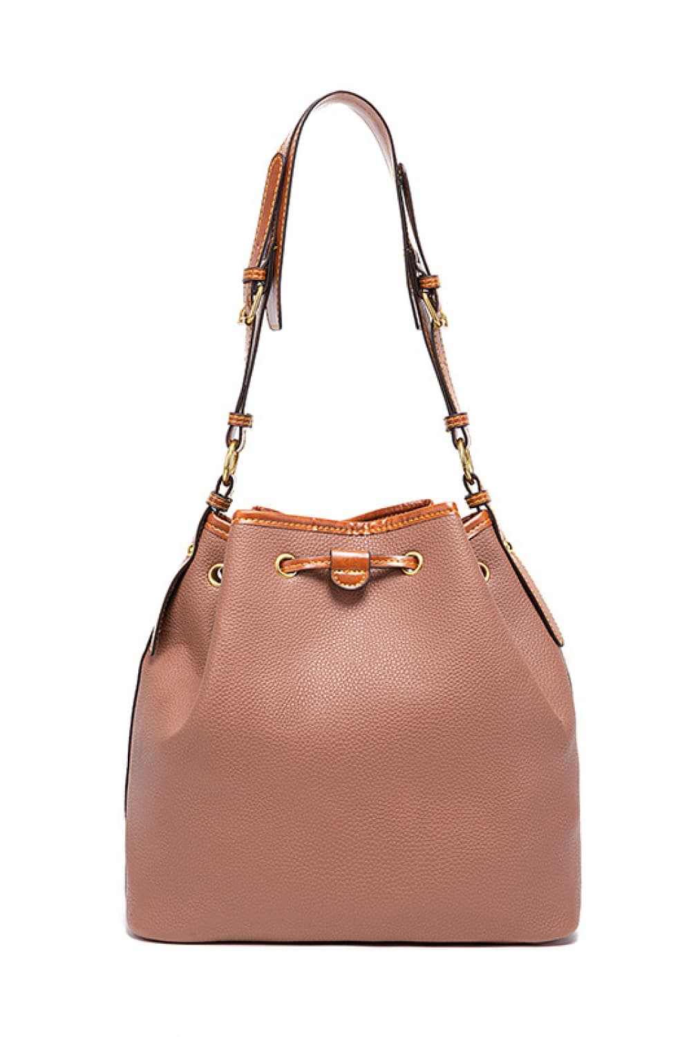 PU Drawstring Bucket Bag - Primrose Signature Boutique