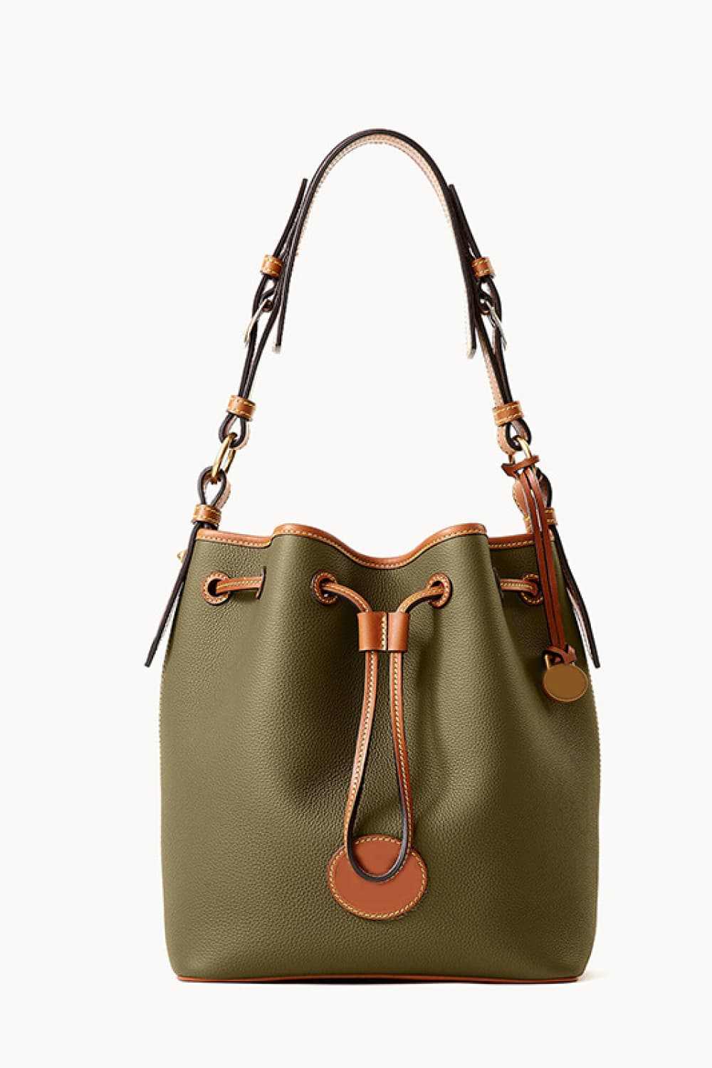 PU Drawstring Bucket Bag - Primrose Signature Boutique