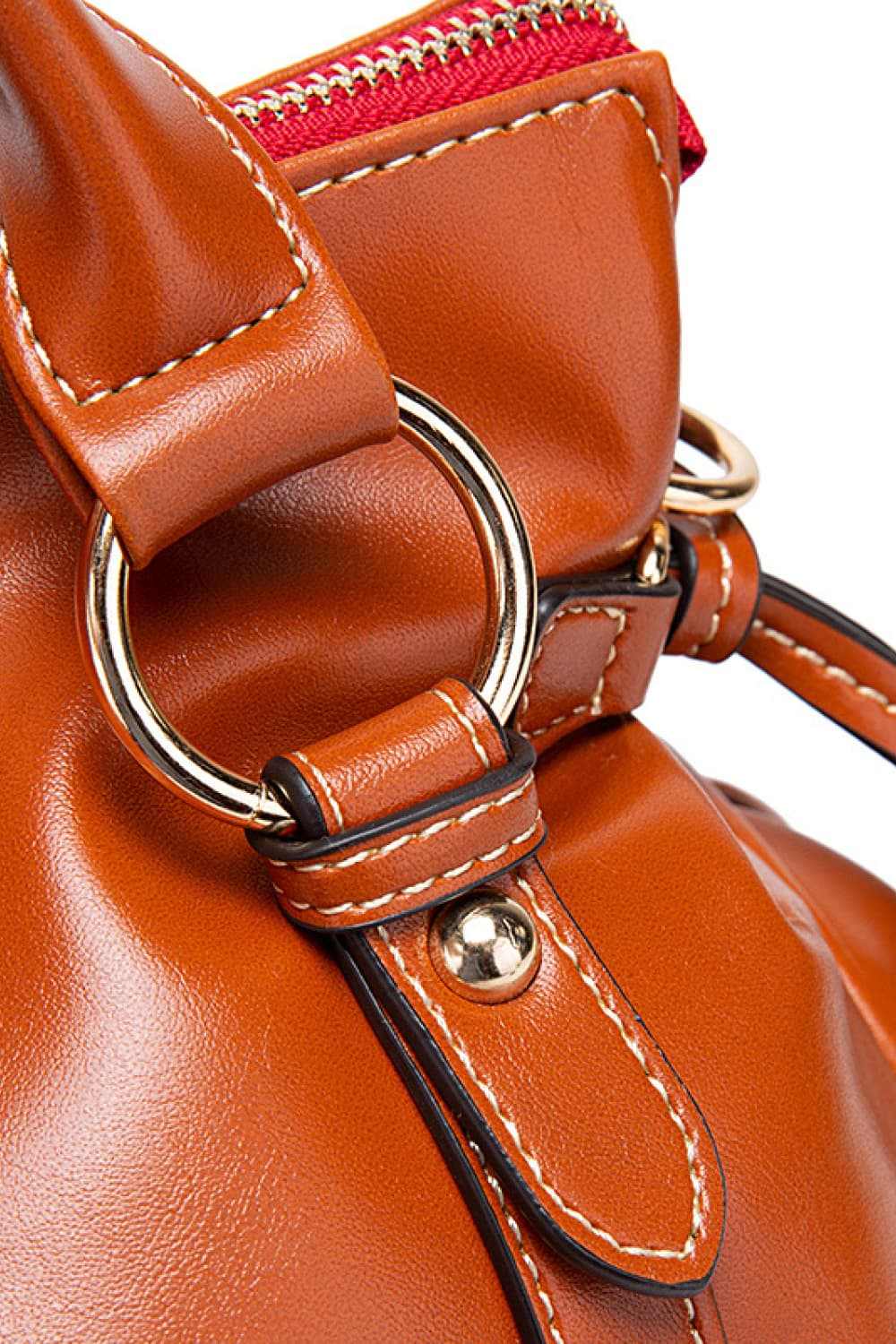 PU Leather Handbag with Tassels - Primrose Signature Boutique